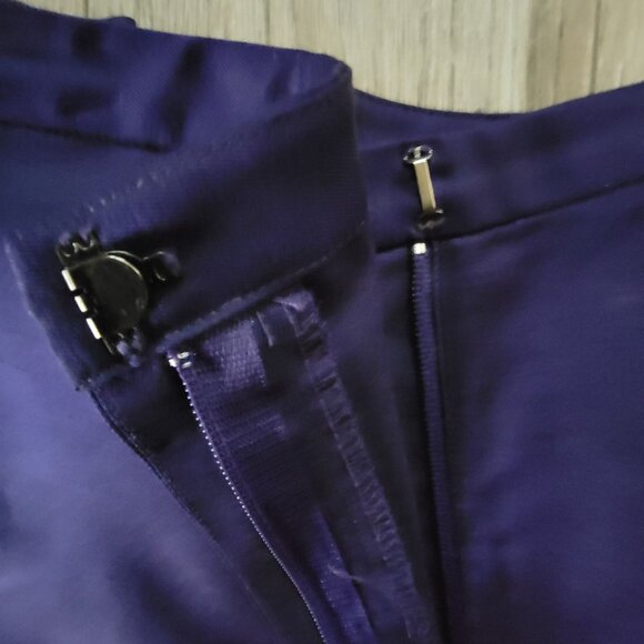 Eileen Fisher Womens Silk Wool Blend Pants M Purple Workwear Lightweight - Picture 5 of 16